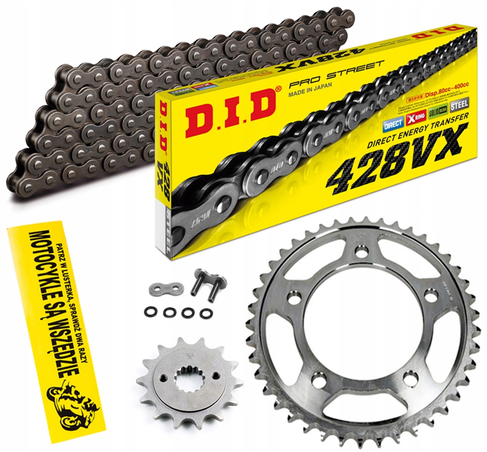 DID428VX-146 JTF558.16 - ПРИВОДНИЙ КОМПЛЕКТ DID YAMAHA XVS 125 DRAGSTAR 00-04