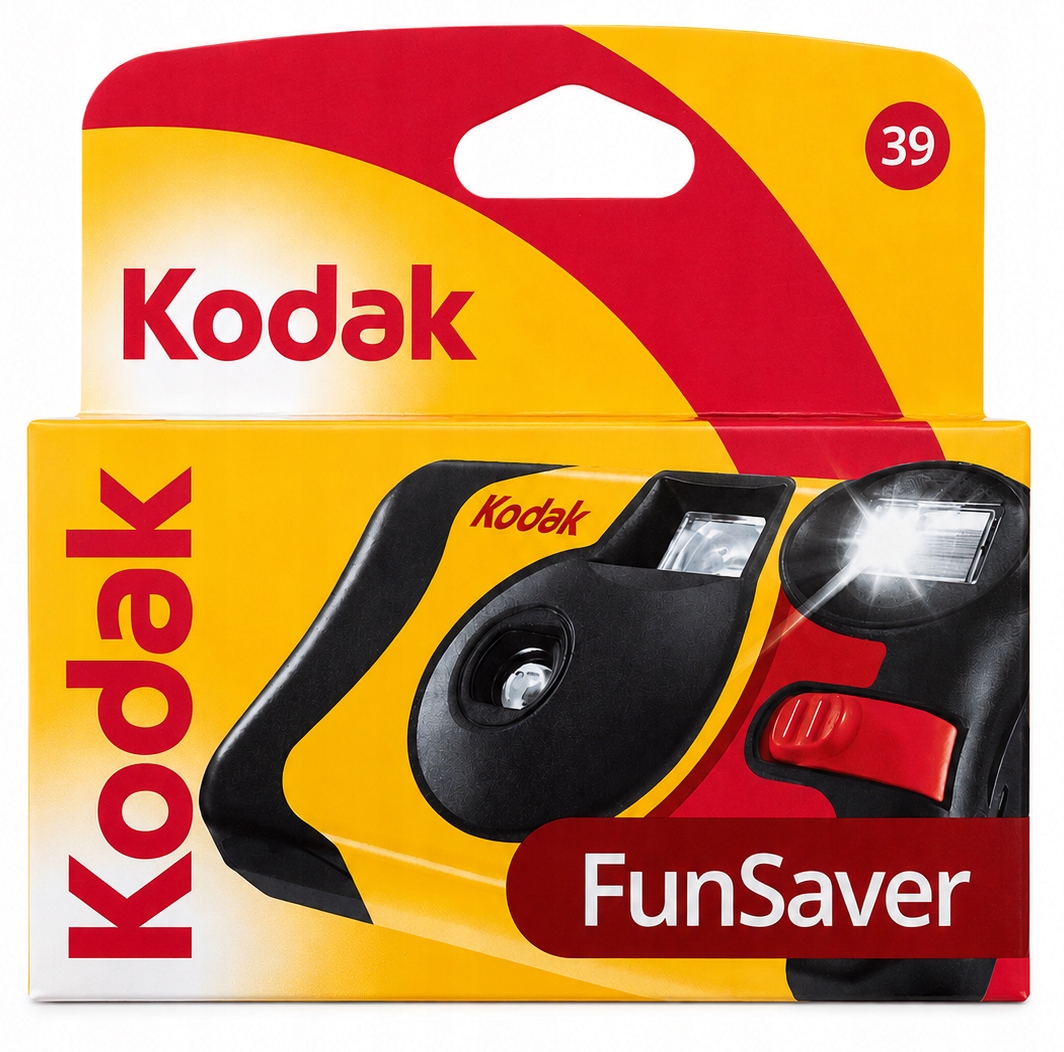 Kodak Fun Saver aparat jednorazowy 800/39 flesz jednorazówka z lampą