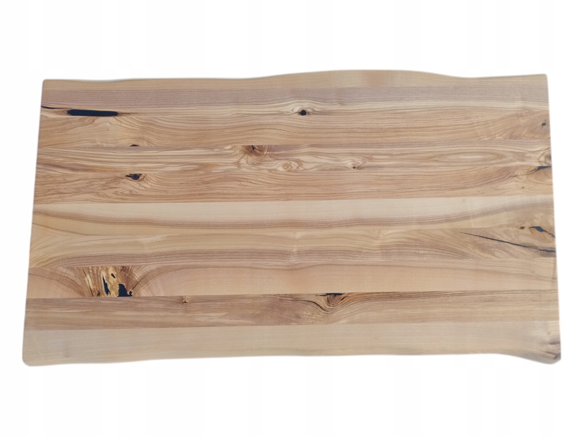 Blat Jesionowy z Naturalnymi Krawędziami 109x53x3,5 cm Jesion Olejowany
