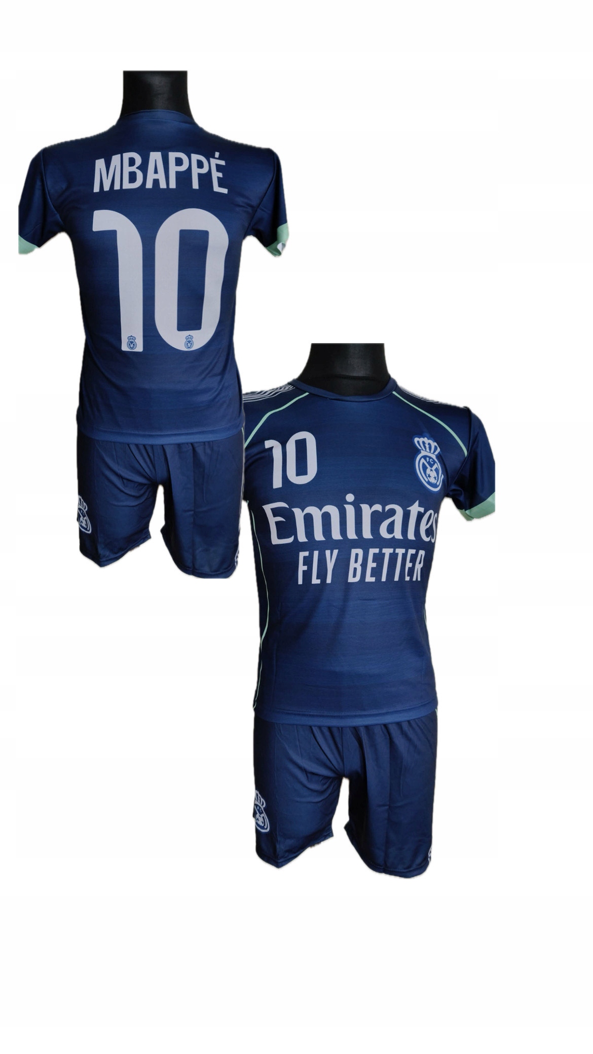 Mbappe 128 strój sportowy piłkarski dla dzieci chłopca koszulka spodenki