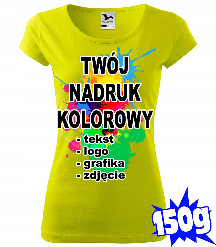 

Koszulka Z Własnym Nadrukiem damska L pure 62