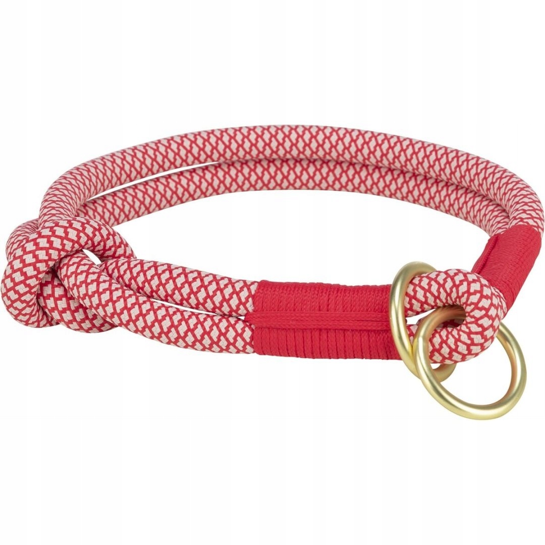 Tréninkové obojky pro psy Trixie Soft Rope Červený krém L/XL 55 cm