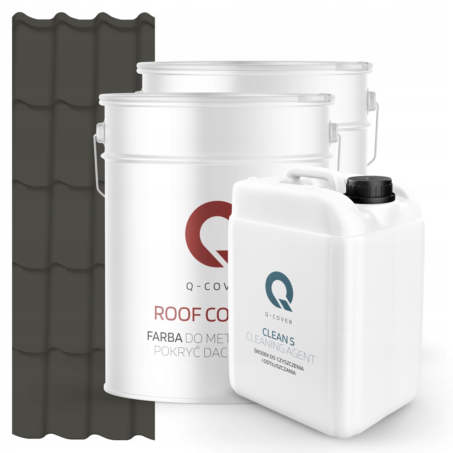 Farba Strecha Metal Podklad Odmasťovač Šedá Tmavá Ral 7022 74 m2 Satén