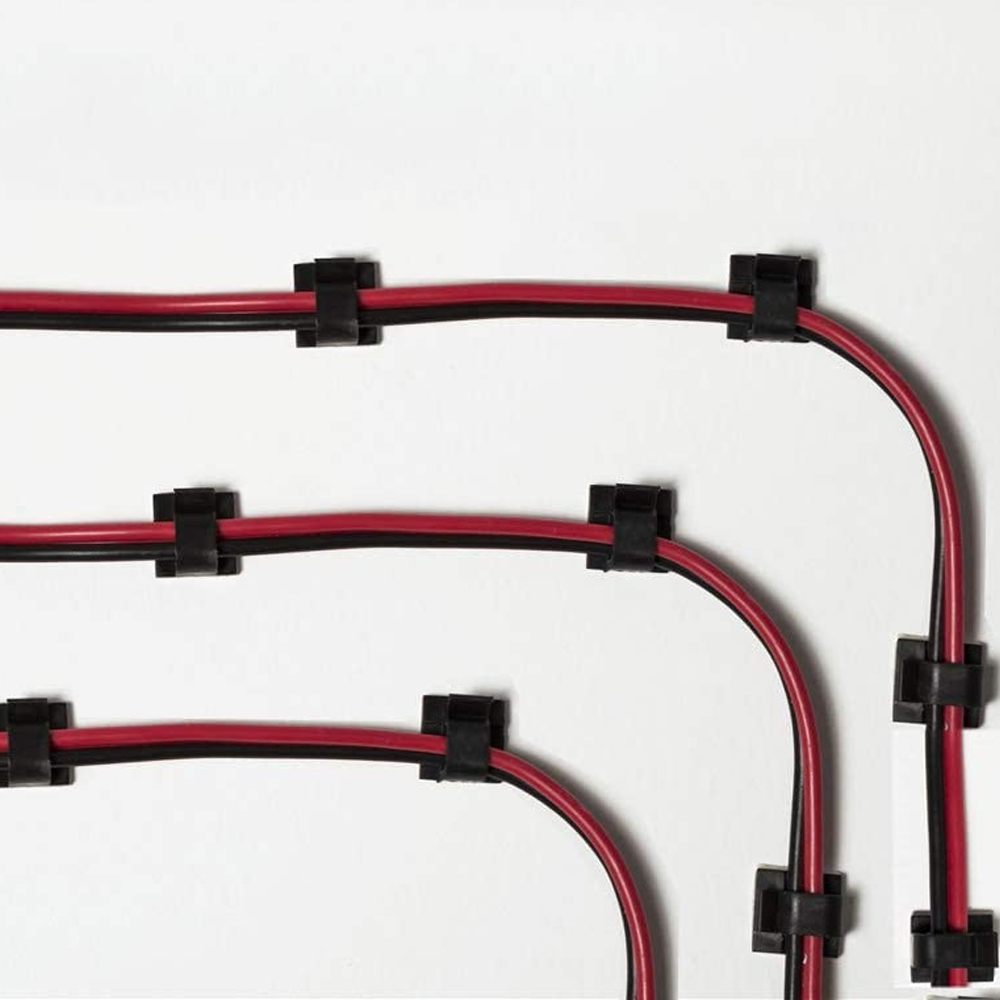 ZESTAW 10x ORGANIZER UCHWYT KLIPS DO KABLI 3M Model 06088