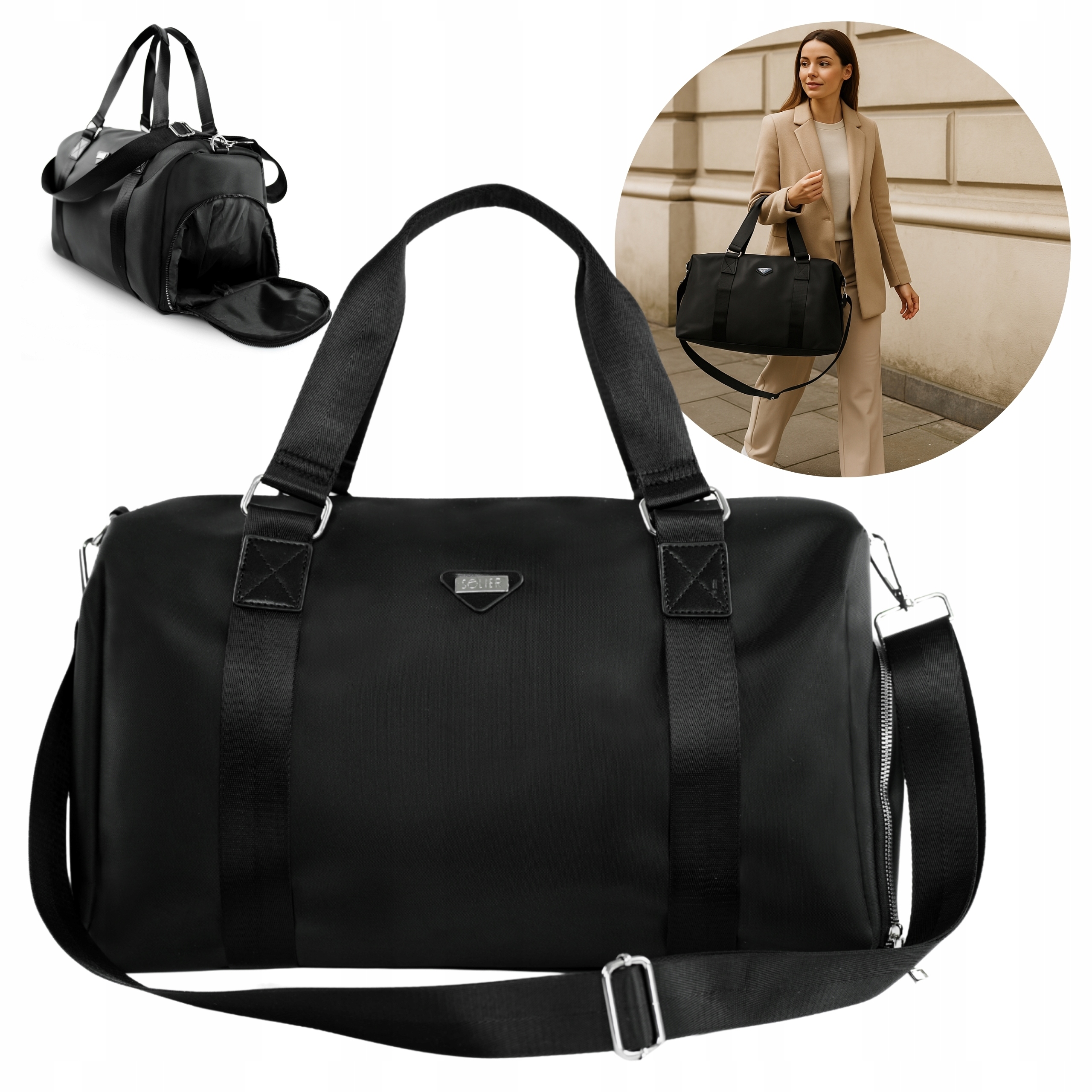 Víkendová cestovní taška Velká příruční zavazadlo do posilovny Solier