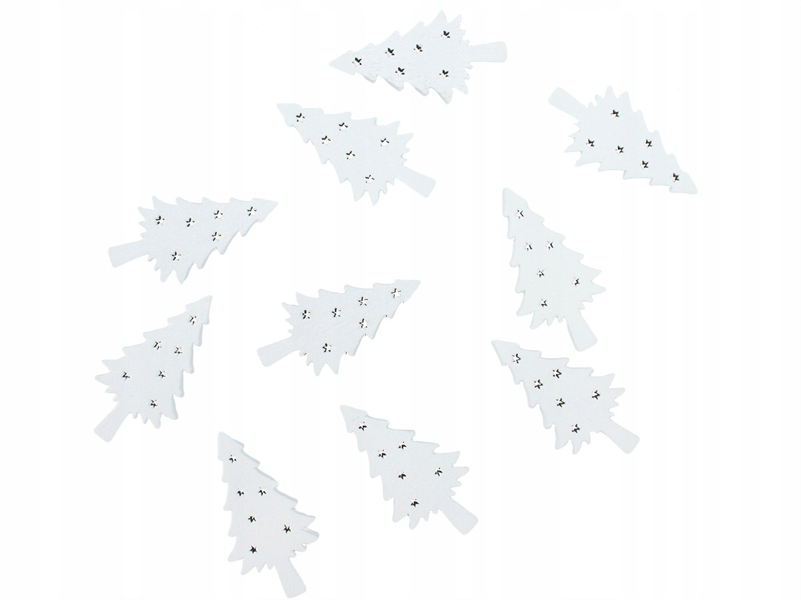 CHOINKI DREWNINANE 2,5cm 10 sztuk - Decoupage