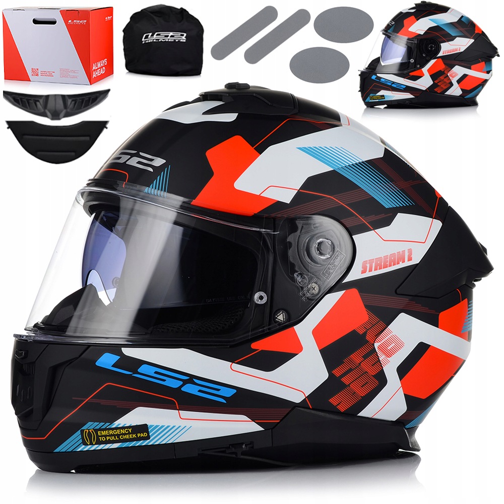Motocyklová Prilba LS2 FF808 Stream II Mika Kevlar Systém Pinlock Clona