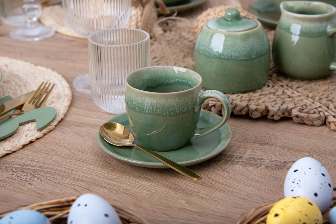 Filiżanka do kawy i herbaty ze spodkiem Altom Design Reactive Cascade 220ml Pojemność 220 ml