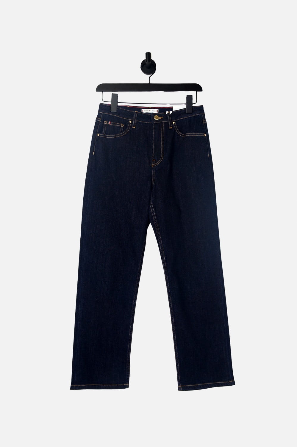 Tommy Hilfiger Granatowe Proste Jeansy (28)