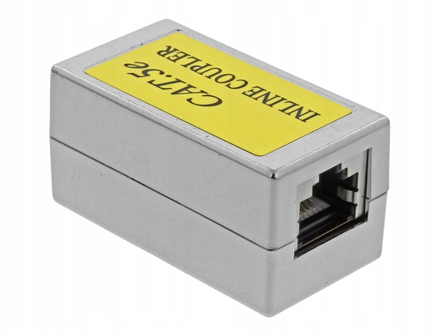 

Łącznik RJ45 gniazdo-gniazdo 1:1 kat.5e ekran Stp