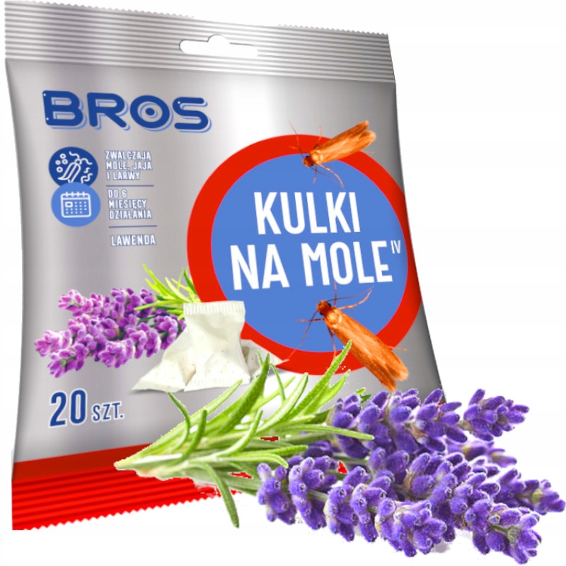 

Bros Kulki Na Mole Ubraniowe Do Szafy lawendowe