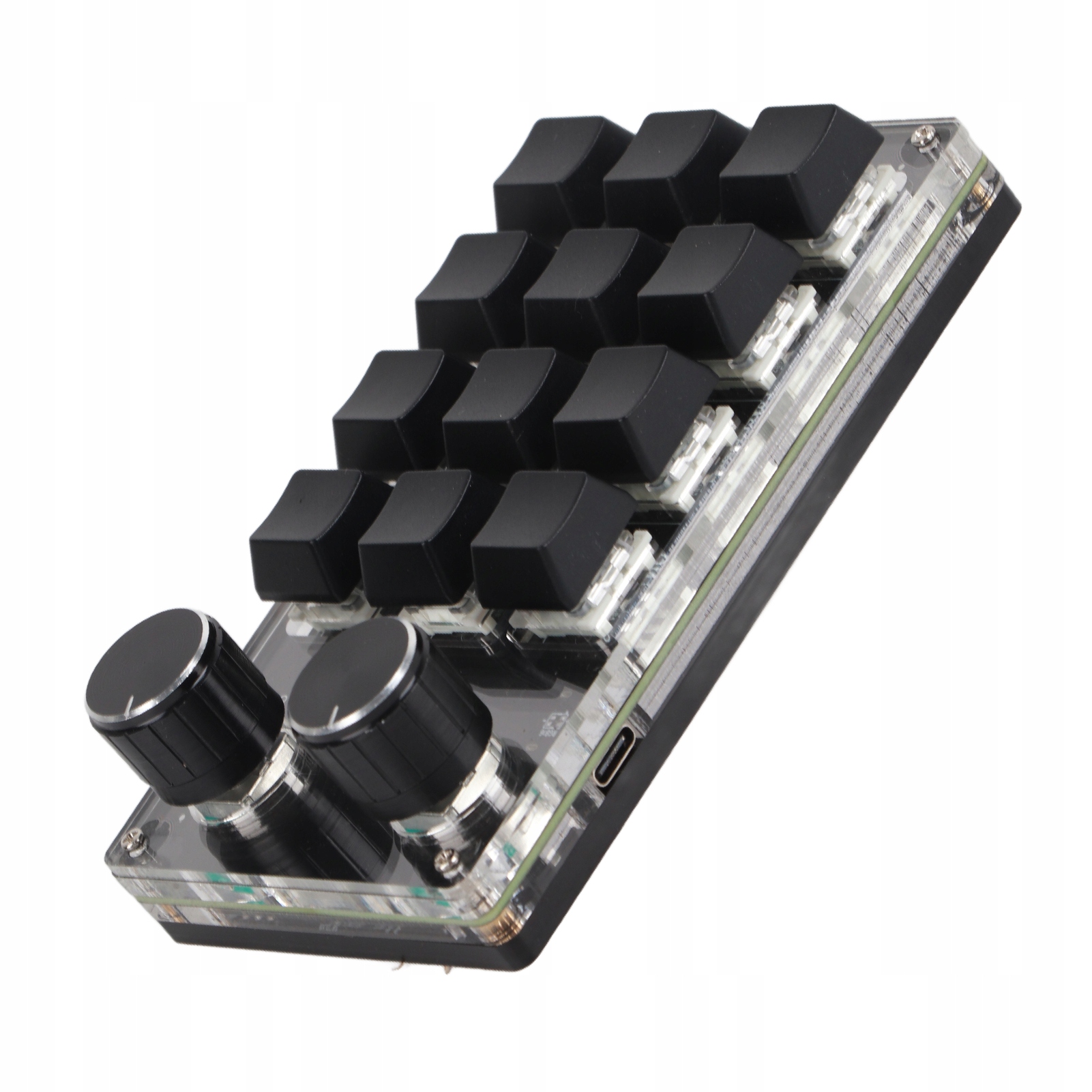 Programovatelná makro klávesnice s 2 knoflíky