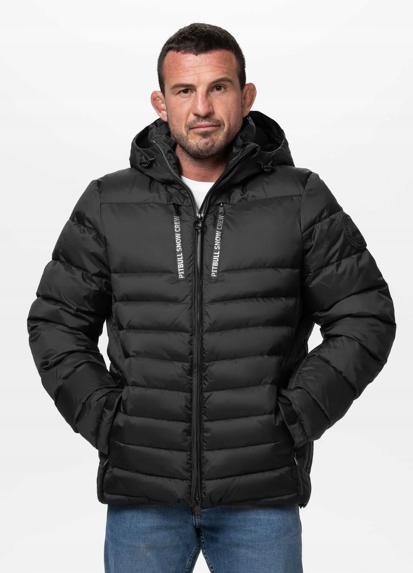 Zimní bunda Pit Bull s kapucí "crestline" vel. XXL černá