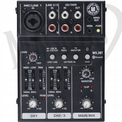 Topp Pro TP MX3BT - mikser analogowy Marka Inna