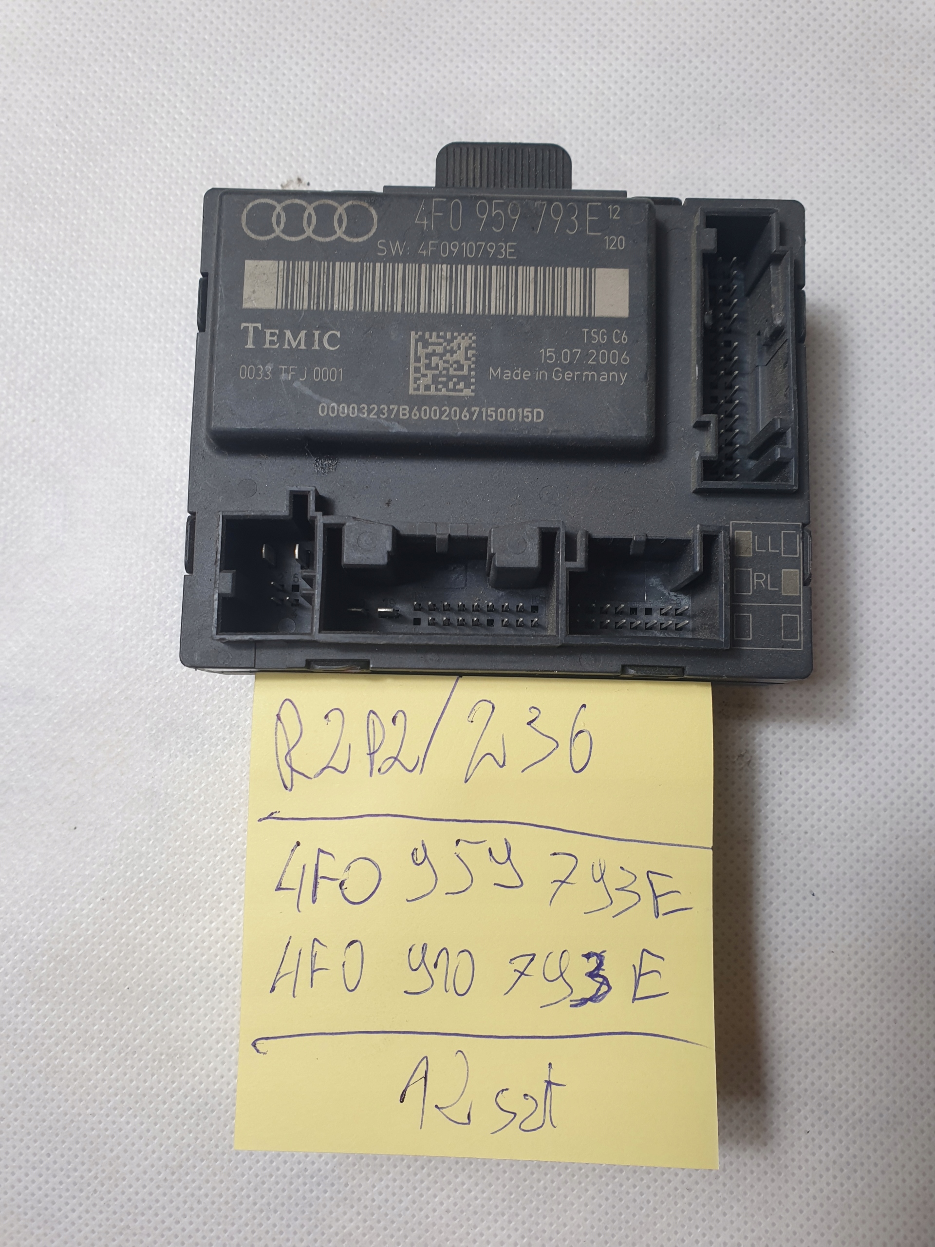 AUDI A6 C6 MODUŁ STEROWNIK DRZWI 4F0959793E