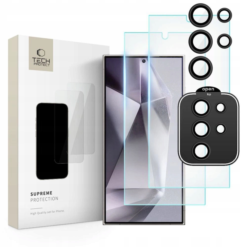 Zestaw Tech-Protect Supreme Set na Samsung Galaxy S24 Ultra 2x szkło hartow