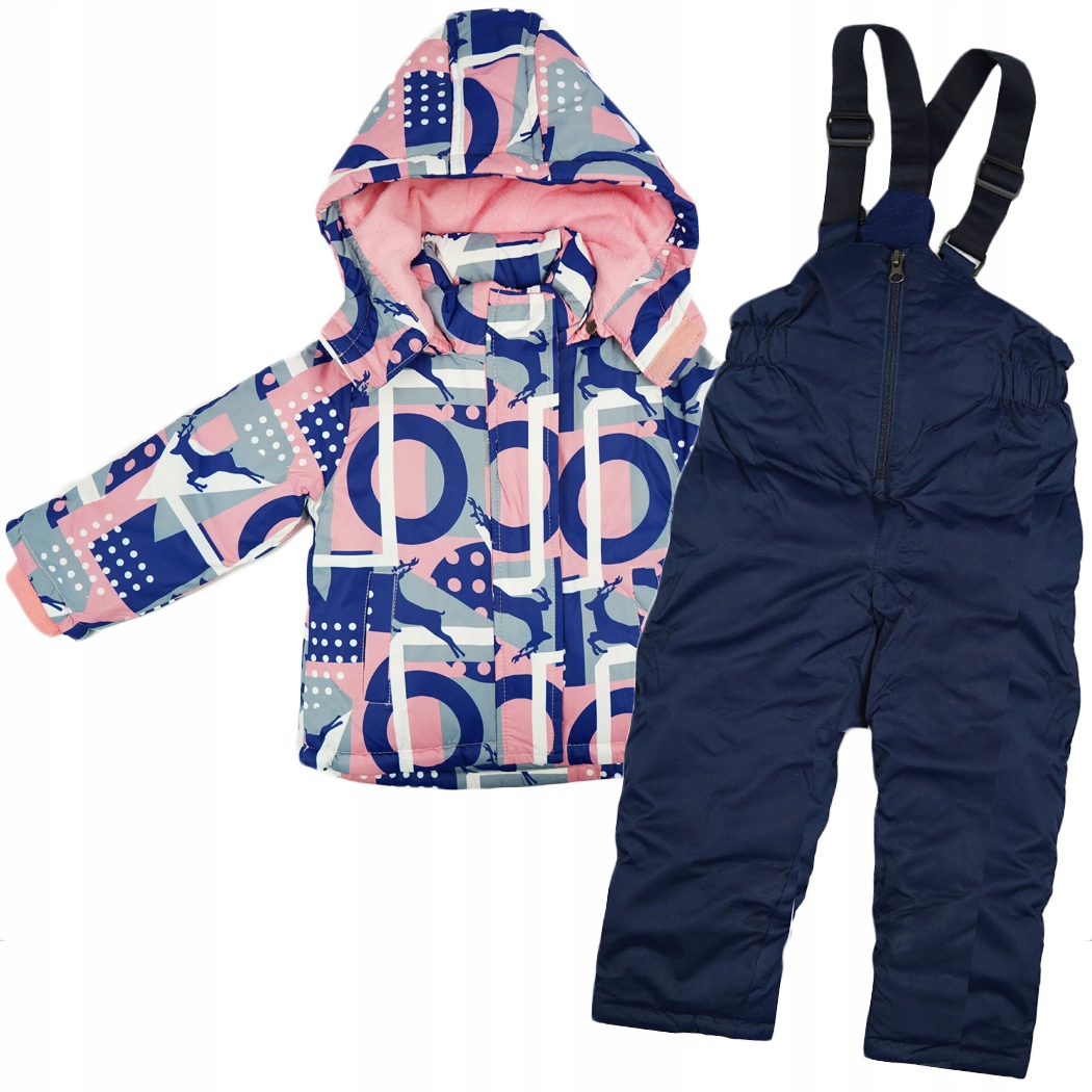 

Zimowy Kombinezon dwuczęściowy Jelonki róż r.110