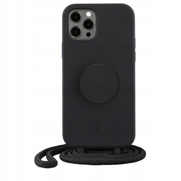 Pouzdro Je PopGrip pro iPhone 12 Pro Max 6,7" černé/černé 30161 (Just Elegance)