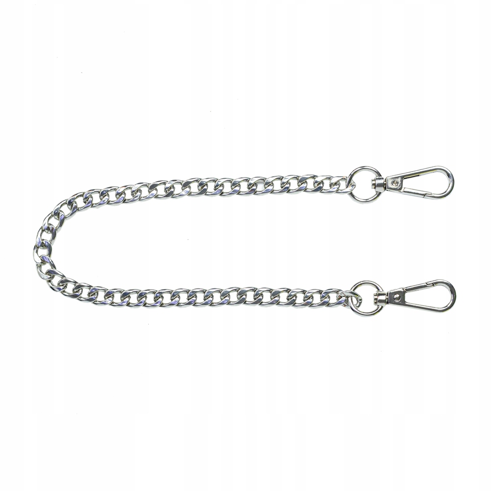 SREBRNA RĄCZKA PASEK DO TOREBKI ELEGANCKI ŁAŃCUSZEK Marka Vera Pelle