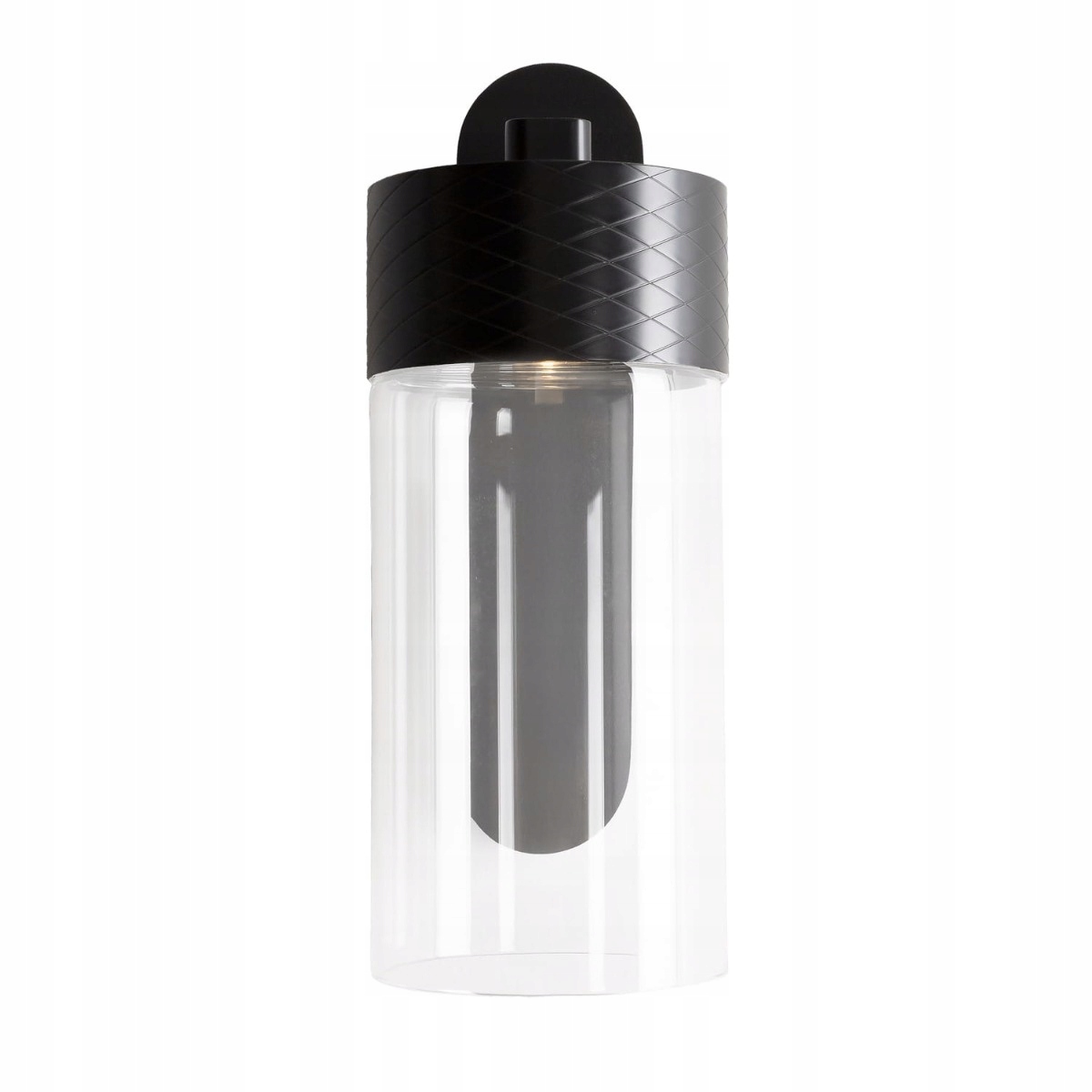 Maxlight Led nástěnné svítidlo 7W Fusion moderní černé skleněné