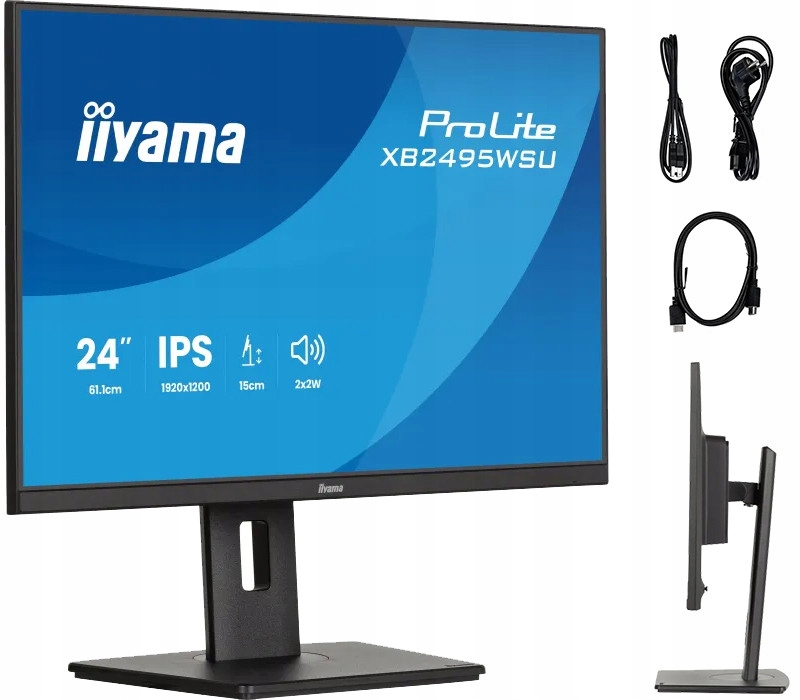 Monitor iiyama ProLite XB2495WSU-B1 25" Ips 16:10 FlickerFree Blue Light