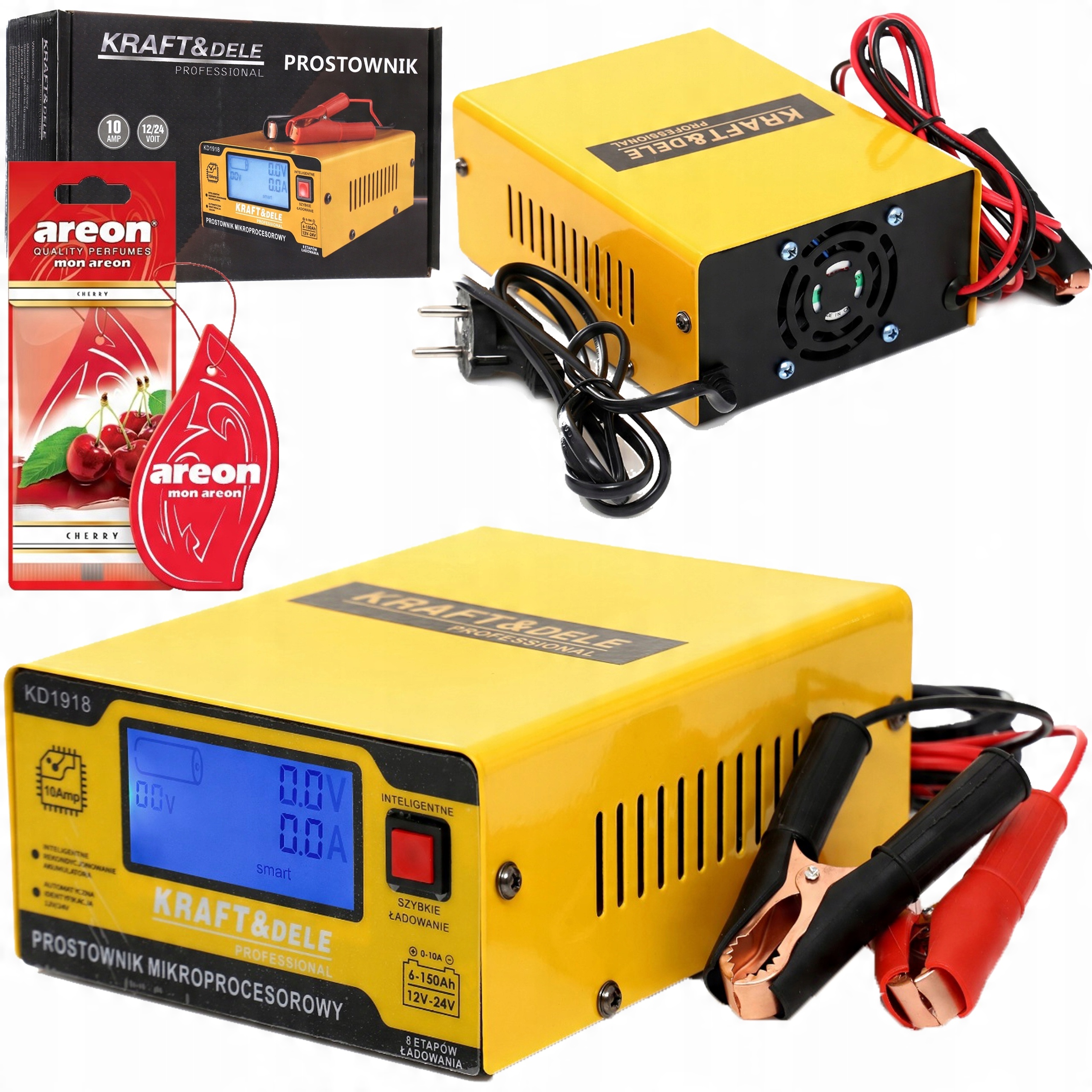 

Ładowarka Prostownik Do Akumulatora 12/24V Agm Żel