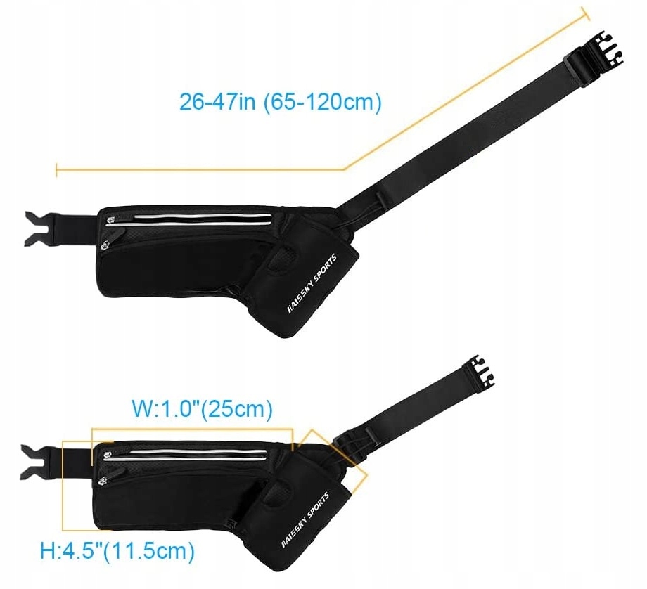 SASZETKA NERKA PAS NA SPACERY Z PSEM TELEFON BIDON Rodzaj biodrowa