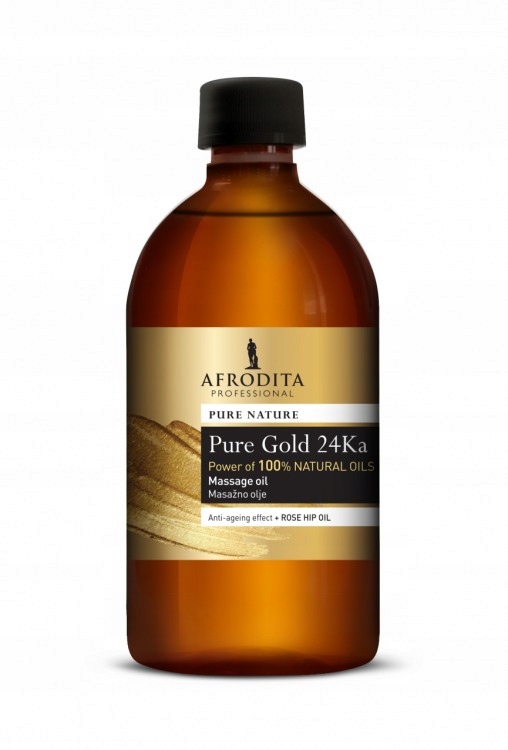 Afrodita Olejek do masażu twarzy i ciała ze złotem