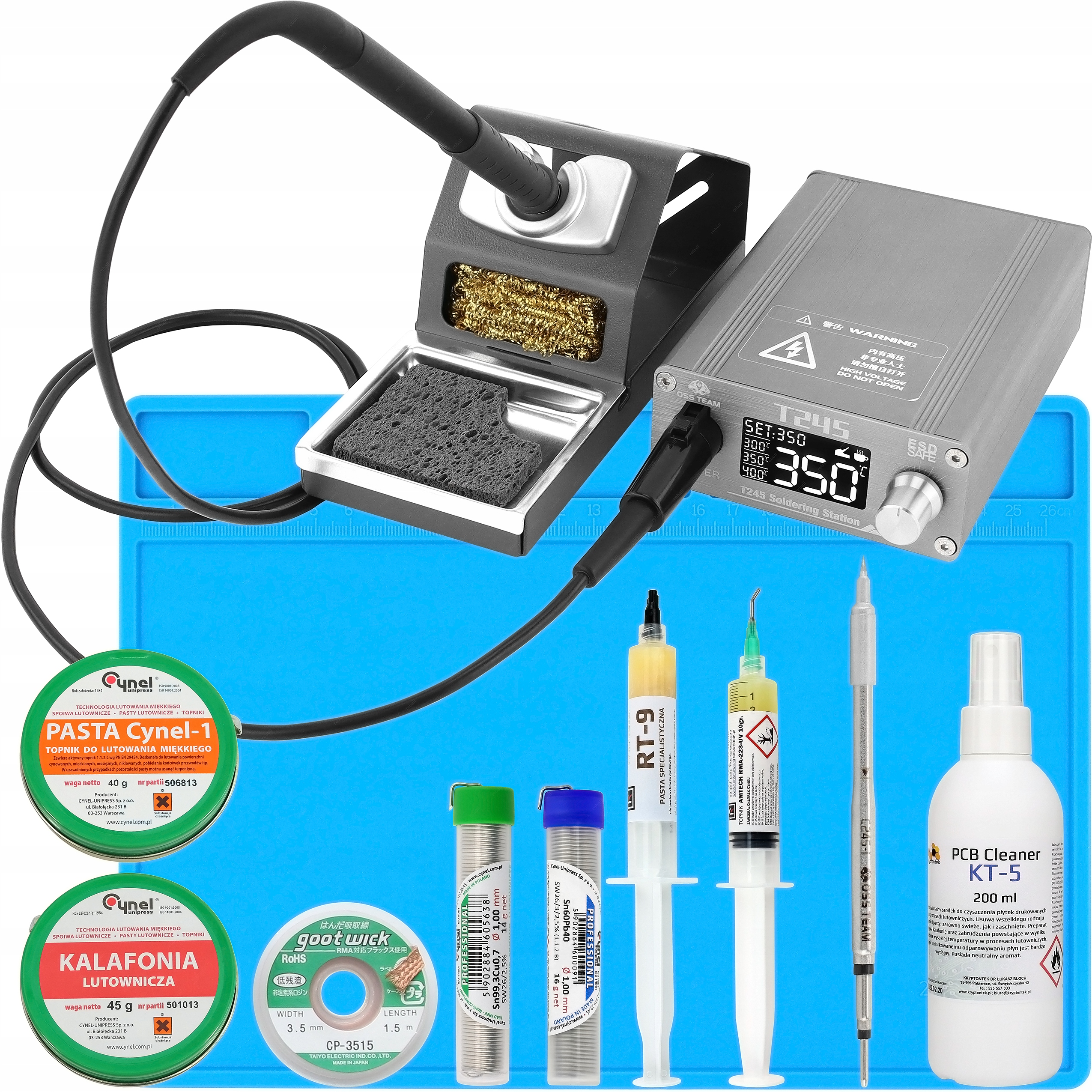 

Stacja Lutownicza Oss Team T245 130W Akcesoria