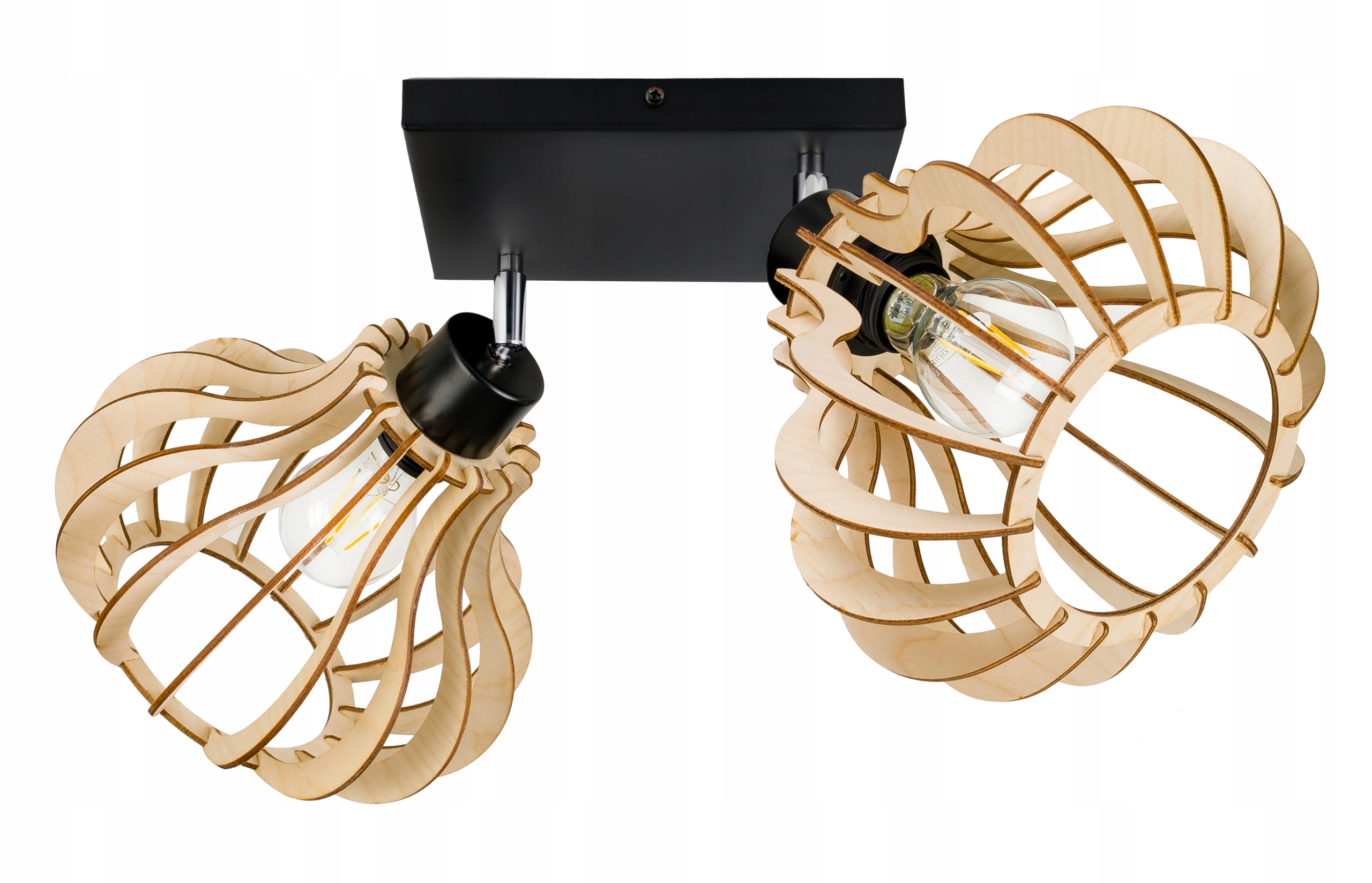 Lampa stropní stropní svítidlo lustr Loft Pohyblivé dřevo 2