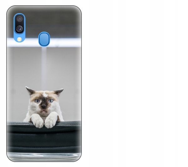 

Etui pokrowiec Samsung Galaxy A40 Kot kotek smiesz