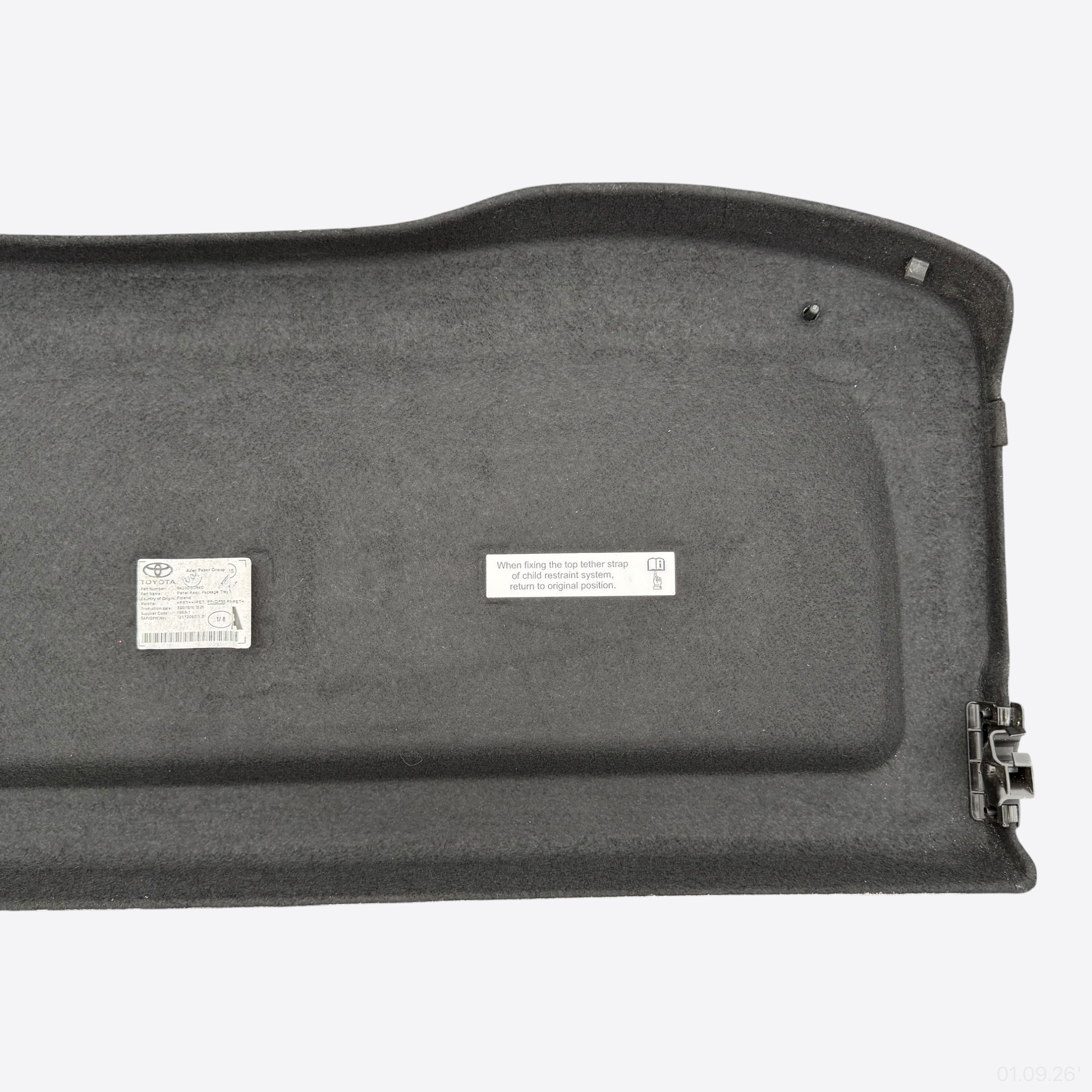 plato rear boot TOYOTA YARIS IV 64330-0D640