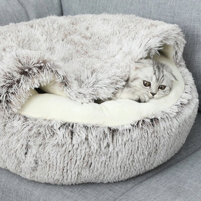 2in1 ліжко Ліжко плюшеві подушки будинок кішка собака S тип подушка
