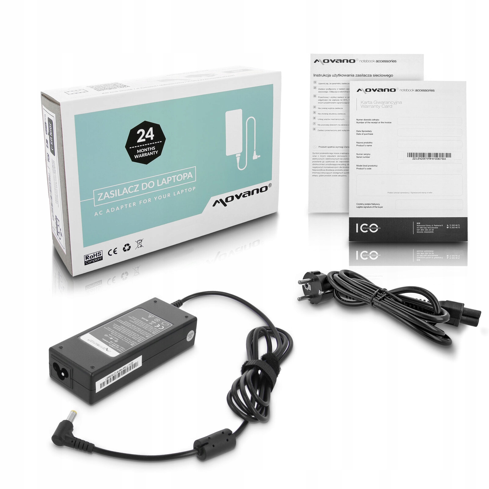

Notebook Ac Adapter 19V 4.74A 90W 5.5/2.5MM