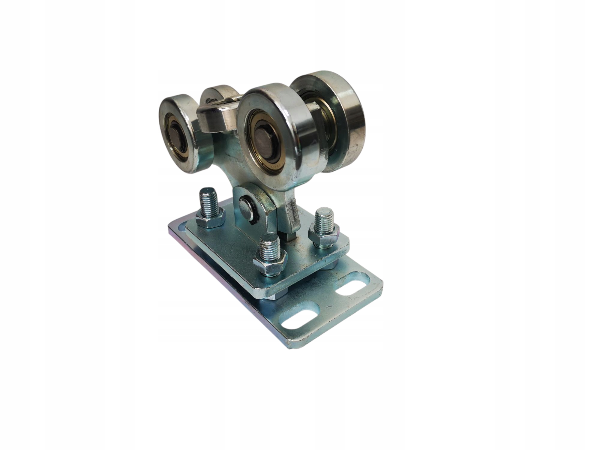 Pojízdný vozík 5 koleček, válečky pro bránu, profil 70x70x5, dvojitá regulace