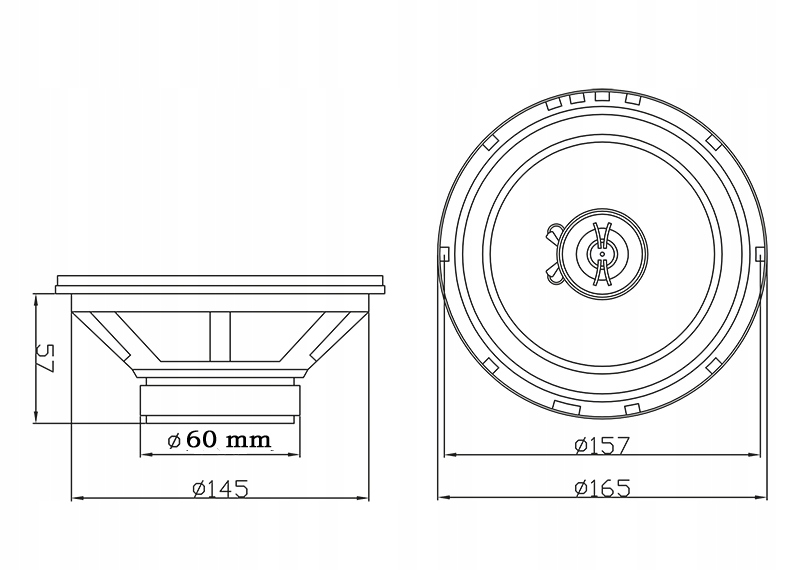 ДВУСТОРОННИЕ КОЛОНКИ АВТОМОБИЛЬНЫЙ 165 MM 220W 2 ШТУКИ фото 6