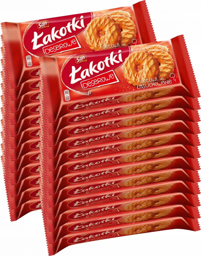 San Łakotki Deserowe herbatniki z cukrem 168 g x24