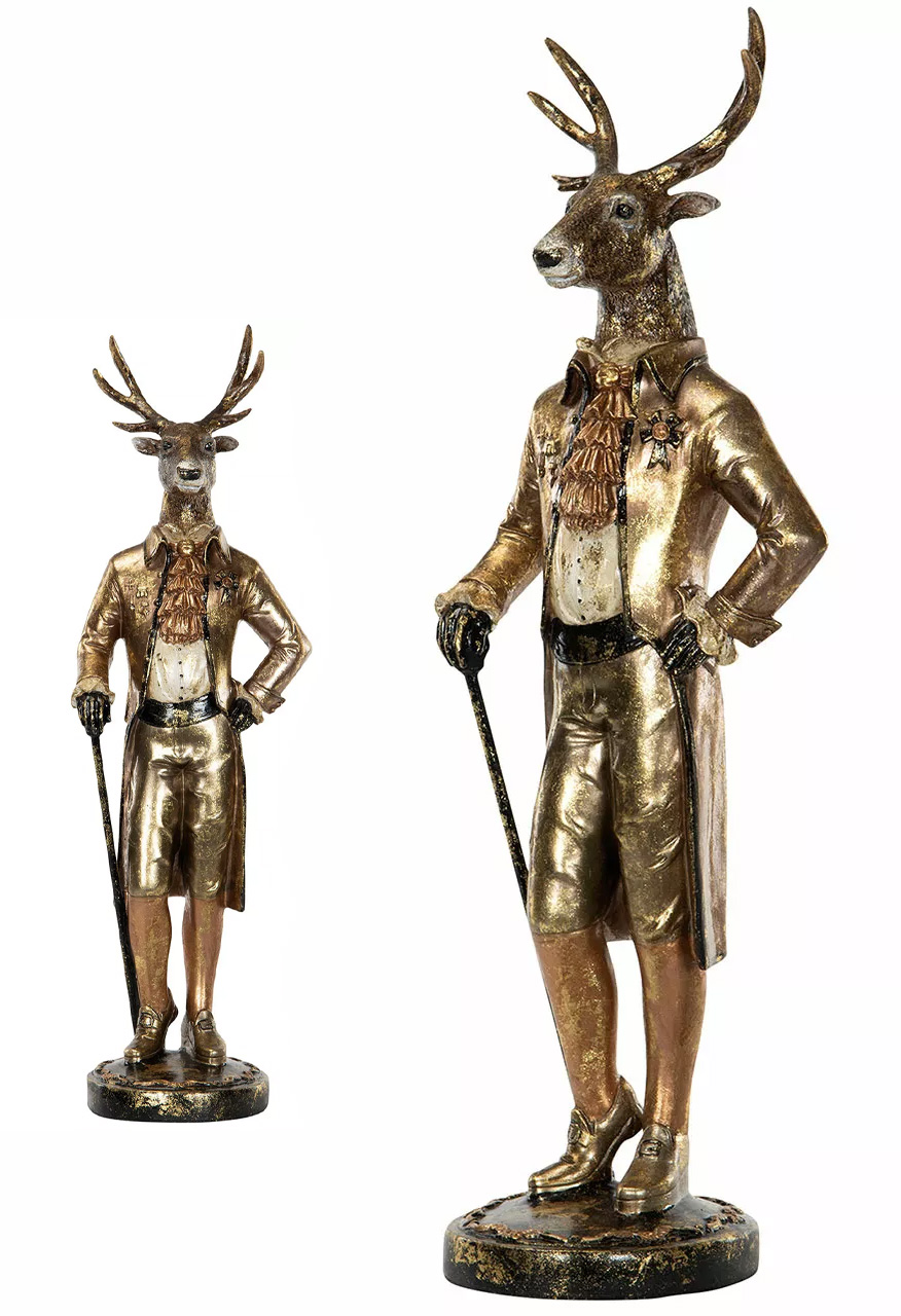 Figúrka Jelenia Jeleň dekoratívna ozdoba dekorácia do obývacej izby vysoká 54 cm