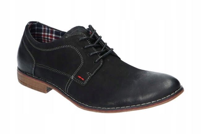 

American Club CY01 21 Buty Półbuty Skórzane Blk 44
