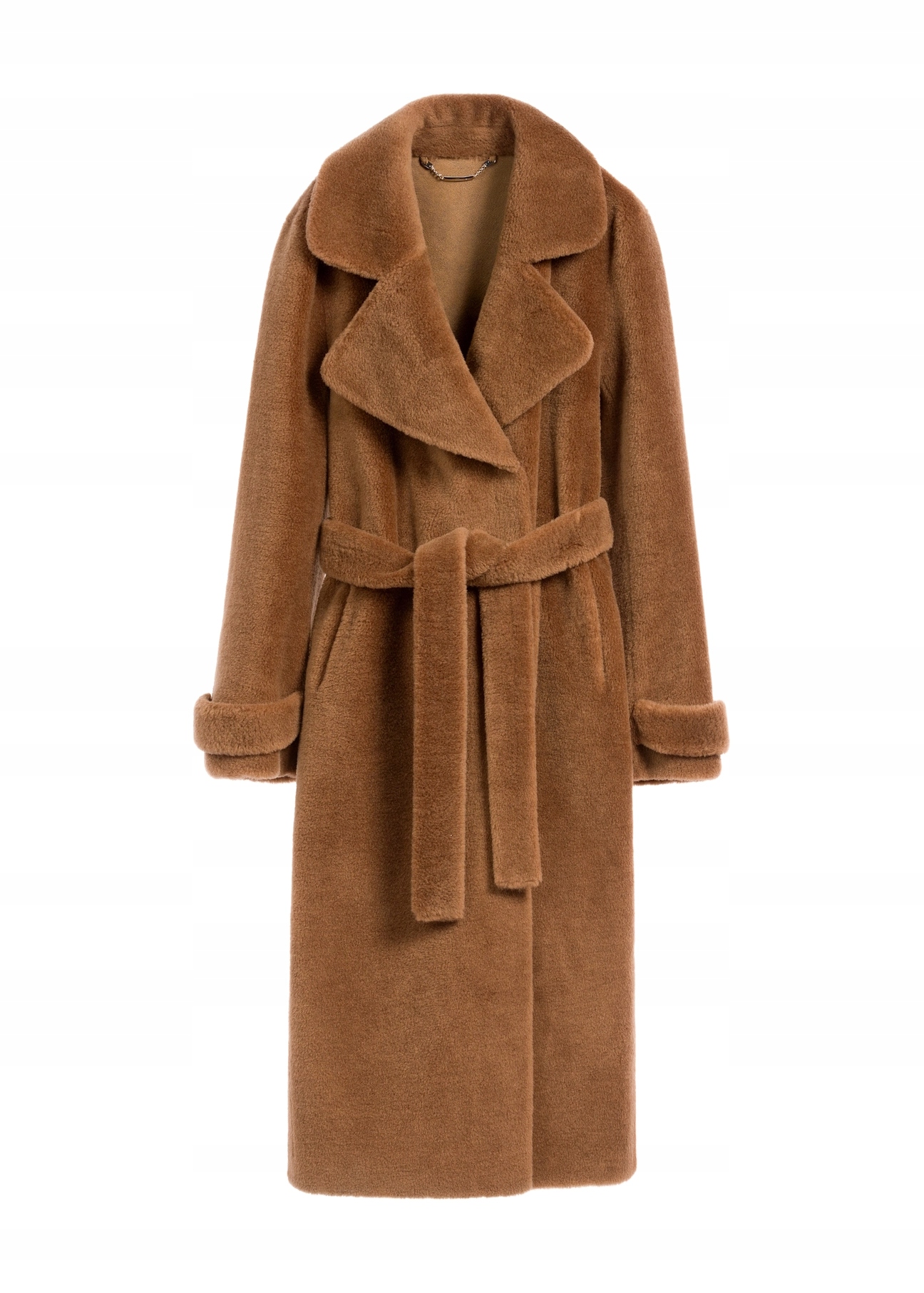 Ochnik Dlouhá vlněná kožešina v camelové barvě FUTDW-0019A-24(Z25) S