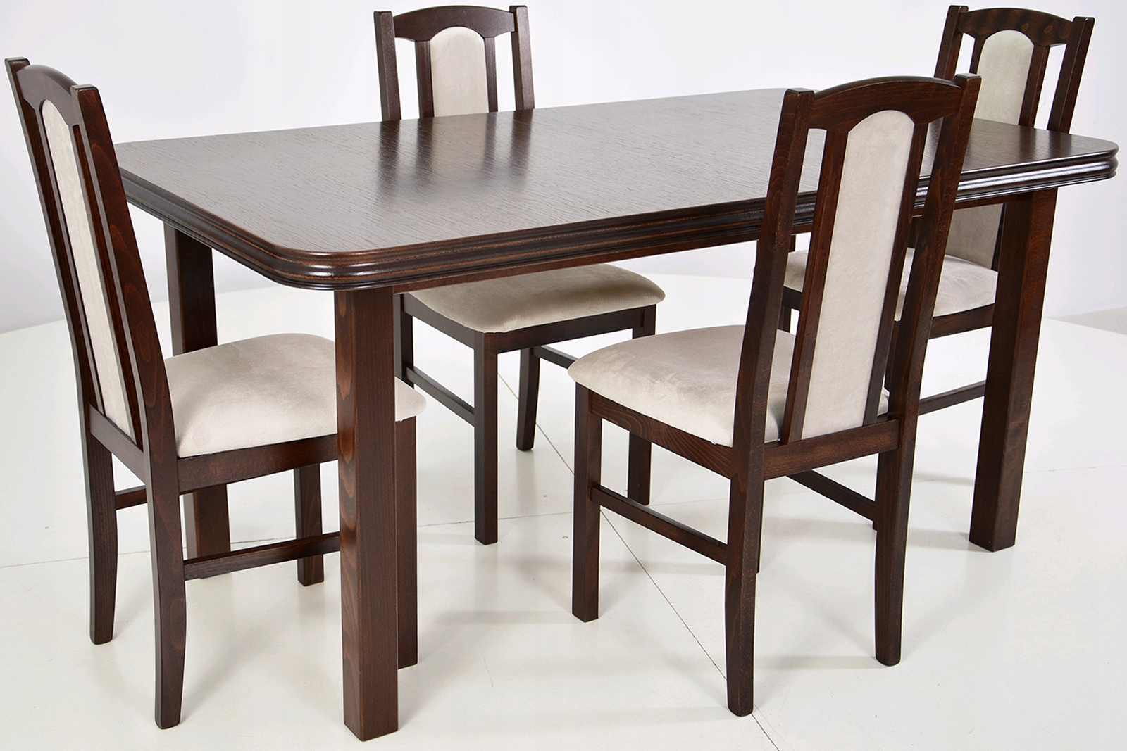 ZESTAW DO JADALNI Stół 90x160/200 z 4 krzesłami Marka Grande