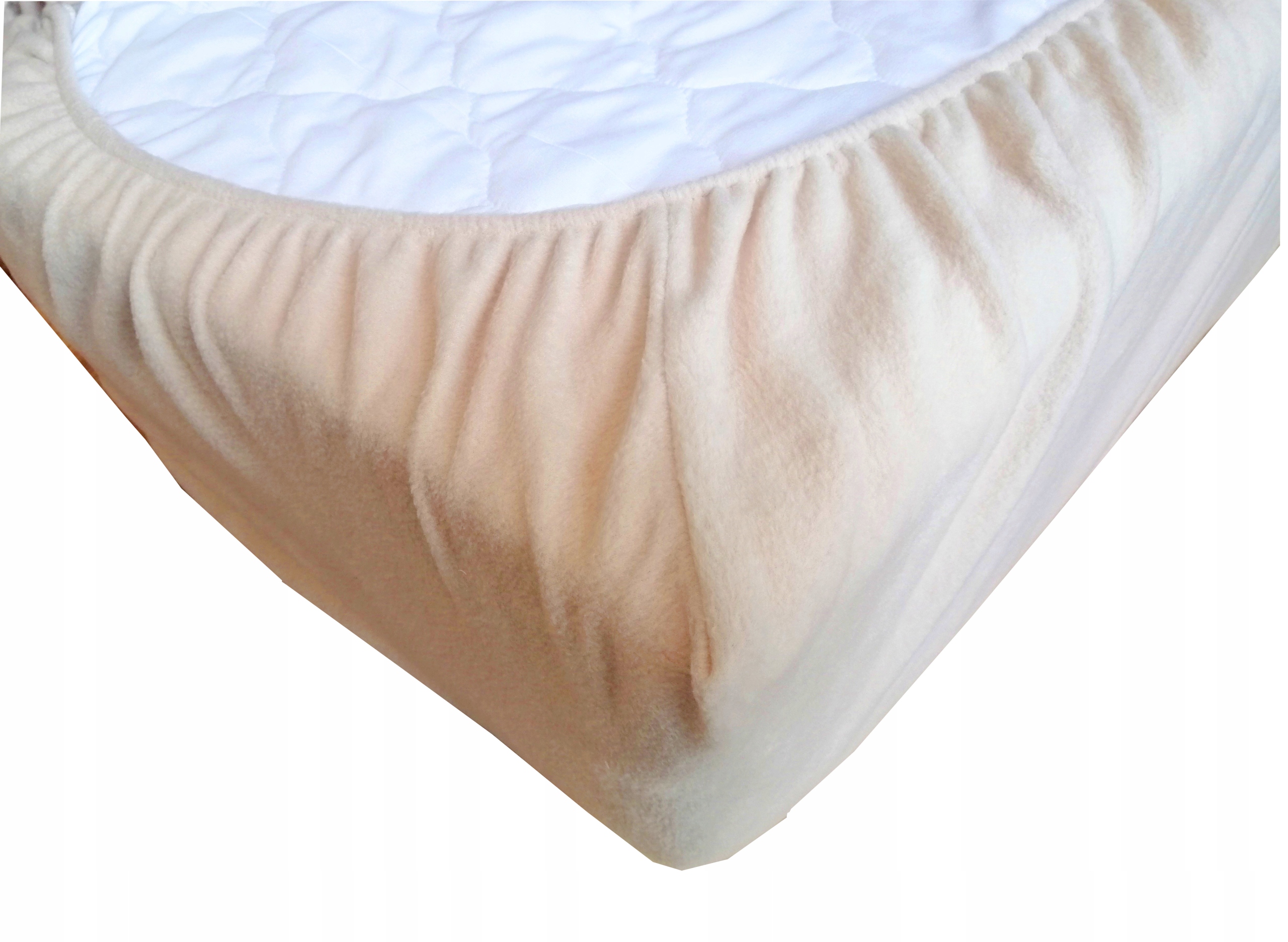 Prostěradlo s gumou z Polaru 90x200 Fleece Ecru