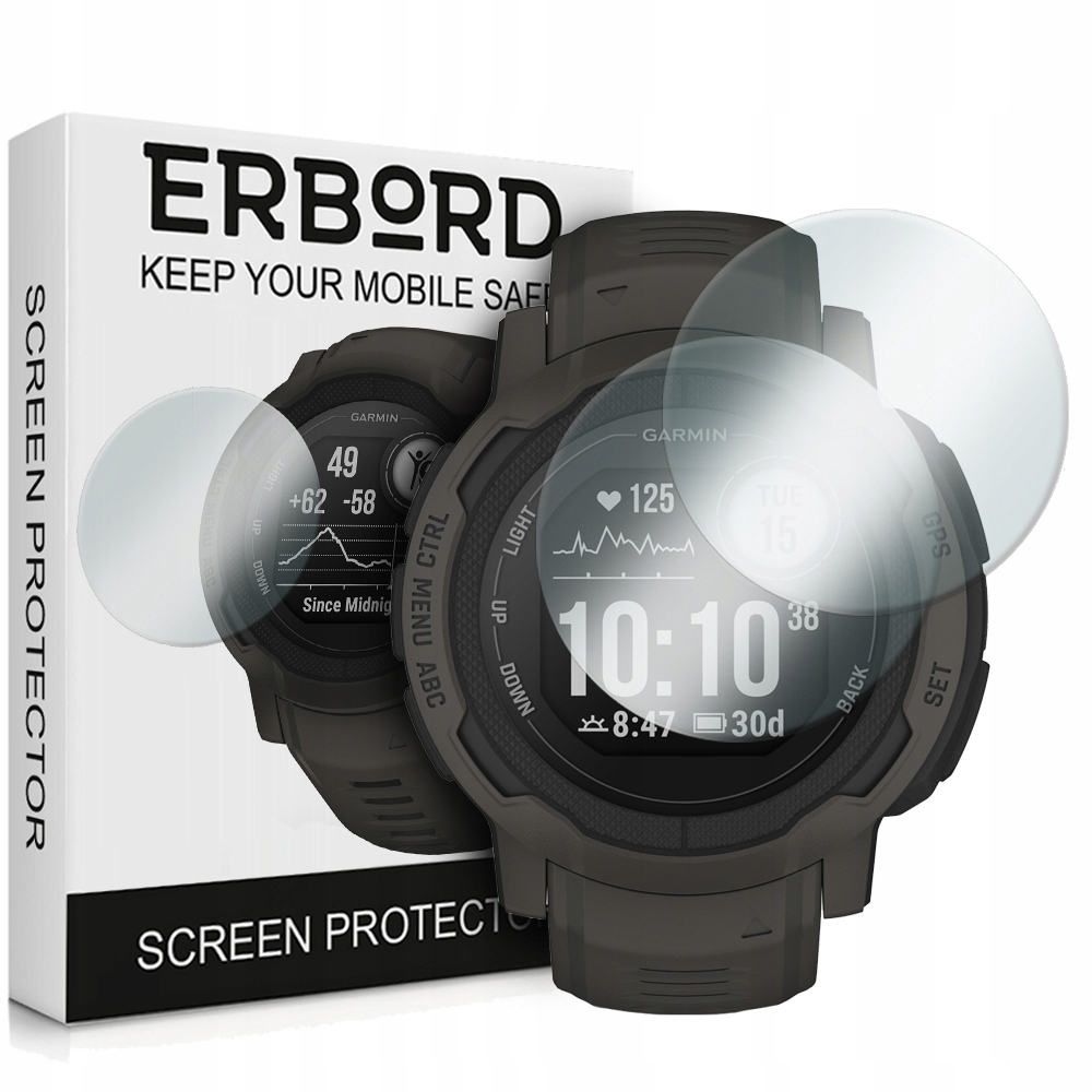

2x Szkło Hartowane Erbord Do Garmin Instinct 2