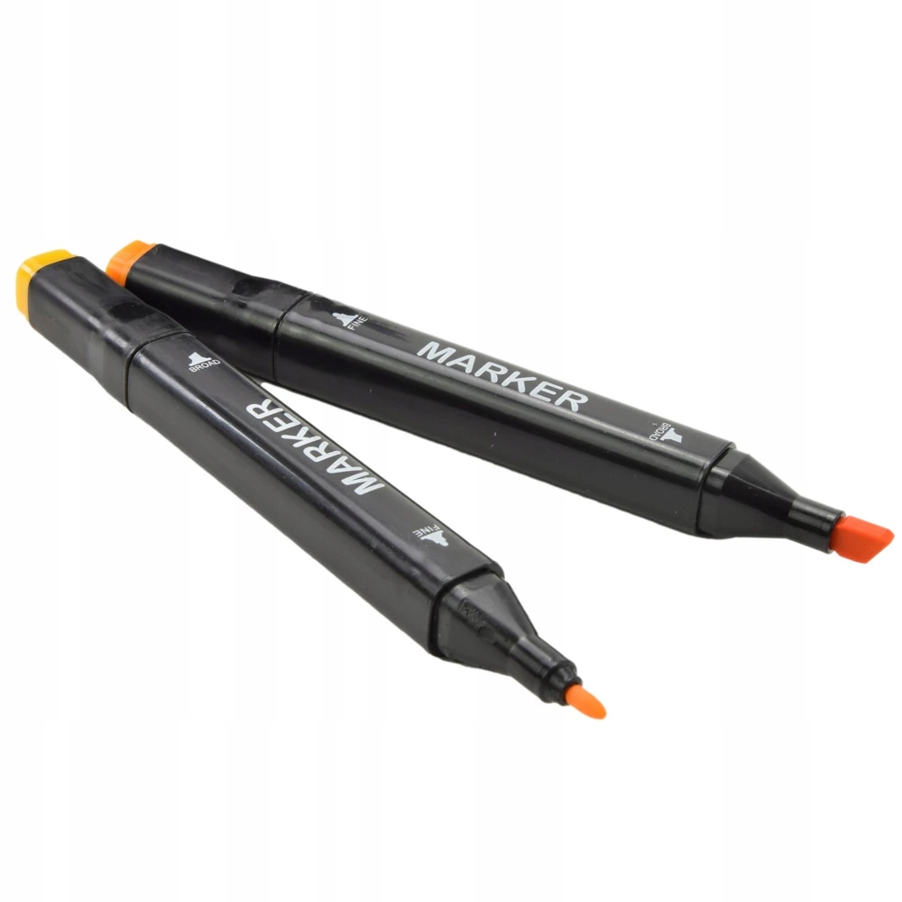 ZESTAW FLAMASTRÓW DWUSTRONNYCH W ETUI 80szt MARKER Liczba sztuk w zestawie 80 szt.