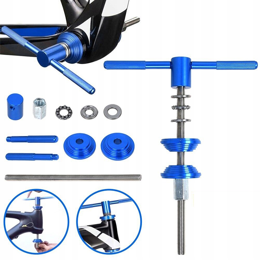 ŚCIĄGACZ TULEI PRASA ZESTAW ADAPTERY ŁOŻYSK PRASY DLA ROWER GÓRSKI EAN (GTIN) 882696054969