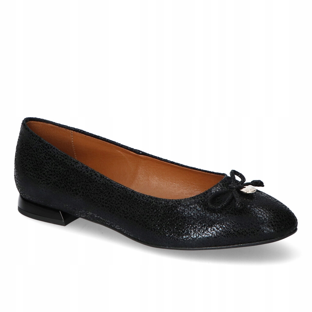 Baleríny Gamis 5027/B-64 Černý semiš 40