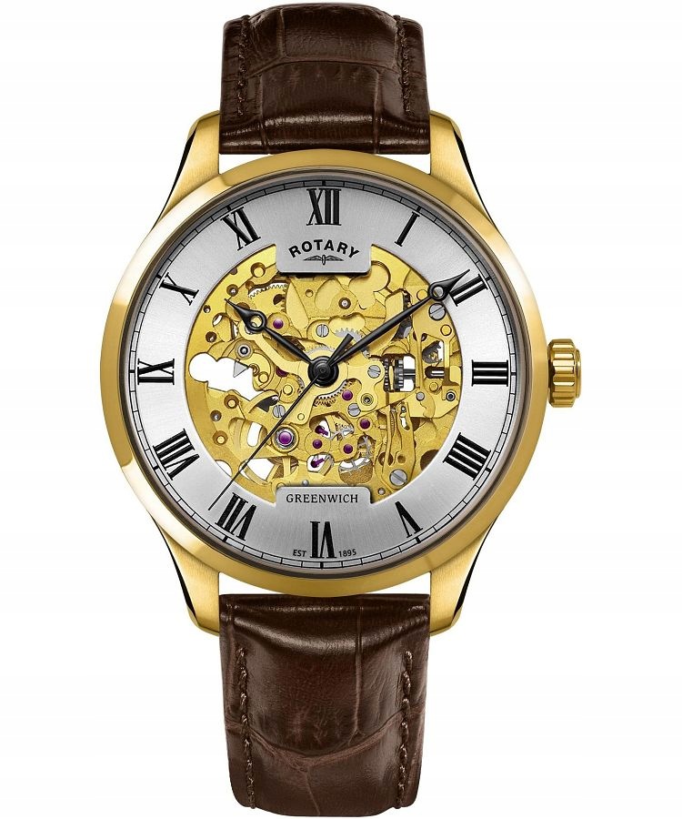 Pánské hodinky Rotary Greenwich Automatic Skeleton