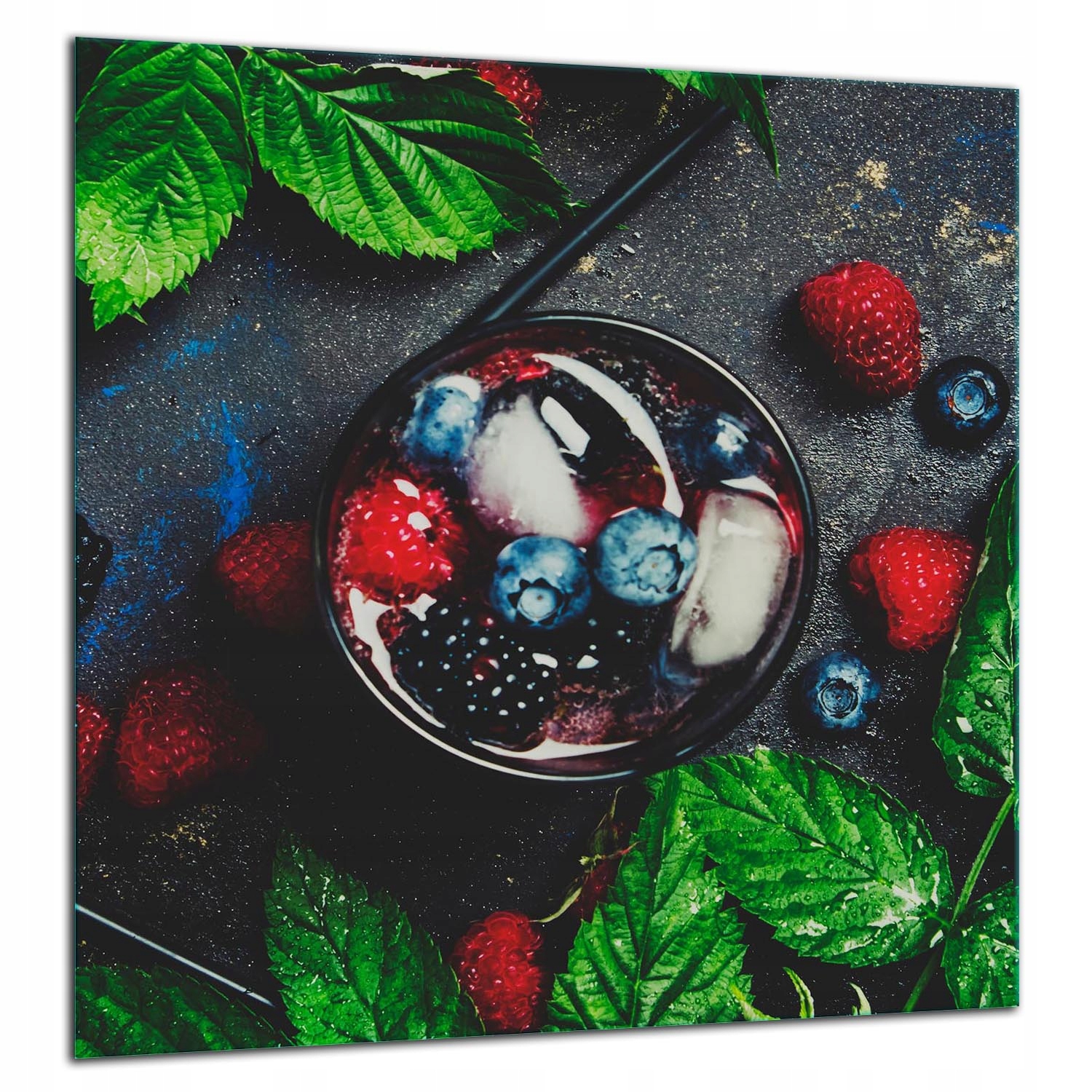 Skleněná Ochranná Deska Panel Lepidlo 60x65 Ovoce