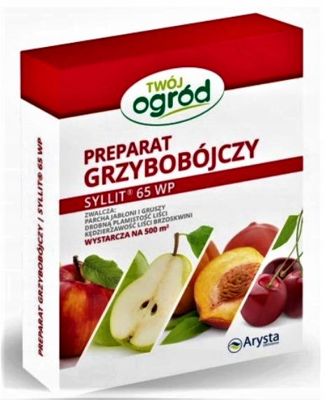 SYLLIT 65WP 45G GRZYBOBÓJCZY na KĘDZIERZAWOŚĆ BRZOSKWINI PARCH PLAMISTOŚĆ