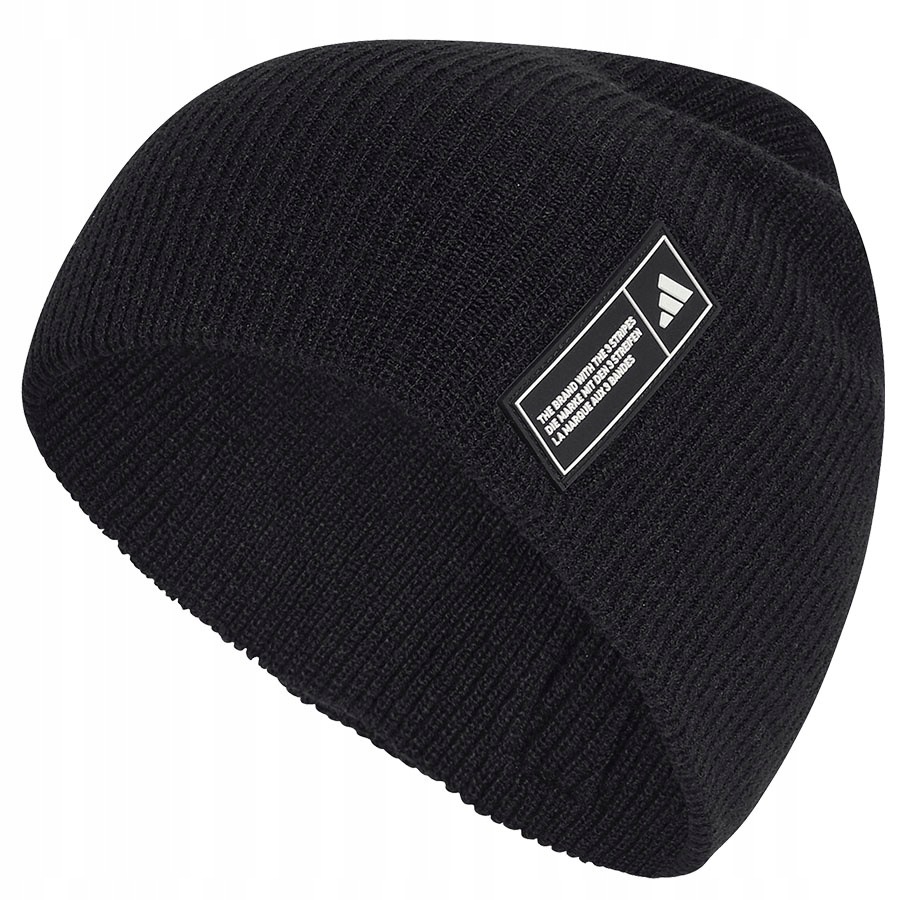 Czapka zimowa Adidas Ess Label czarna na zimę męska damska KG9583 Osfm